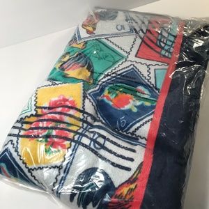 NWT Vera Bradley Beach Towel - Cuban Stamps